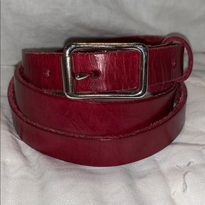 Handmade 100% Leather Skinny Belt